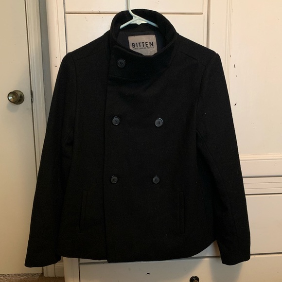 Bitten by Sarah Jessica Parker- Short Black Pea Coat - Picture 2 of 8